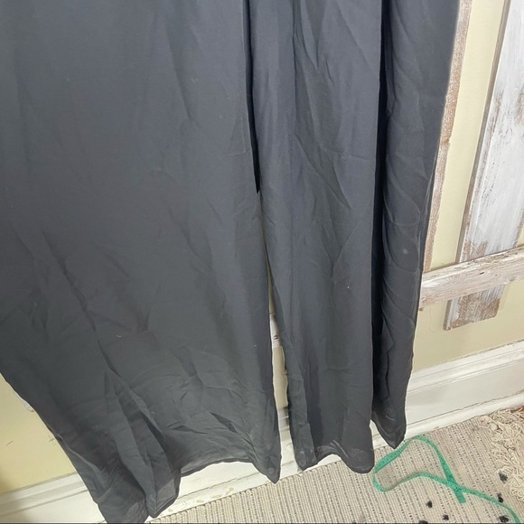 Gibson Popover Black Wide Leg Jumpsuit Womens S - Picture 7 of 13